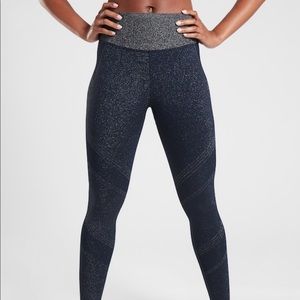 Athleta Twilight Tights Size S Navy